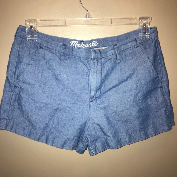 Madewell Pants - Madewell Denim Linen Shorts Size 10